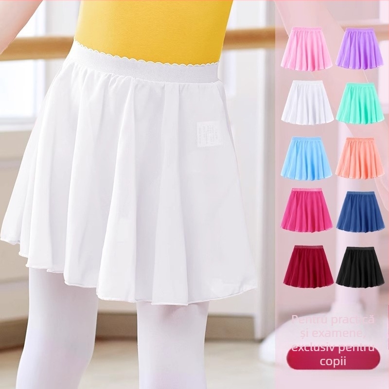 Fustă de dans pentru copii, stil prințese, 95% bumbac, tratament moale, pentru copii 3–8 ani, vară
