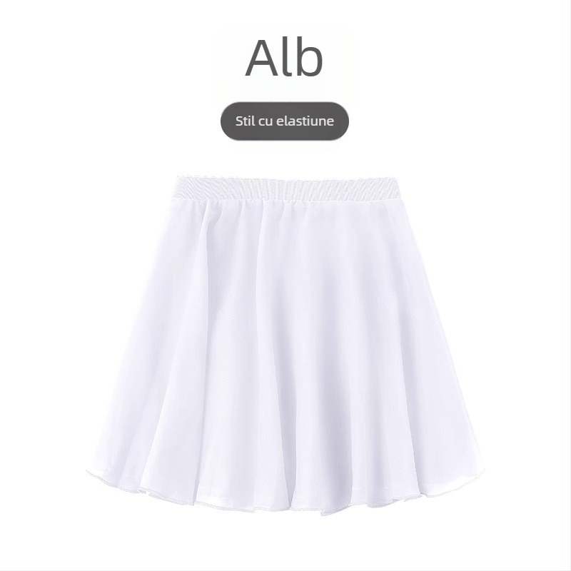 Fustă de dans pentru copii, stil prințese, 95% bumbac, tratament moale, pentru copii 3–8 ani, vară