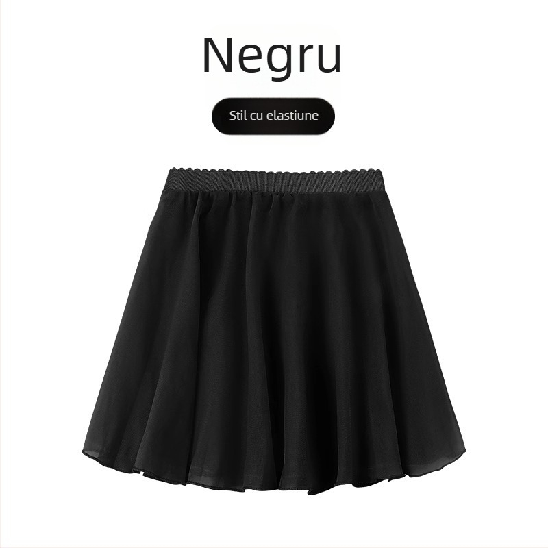 Fustă de dans pentru copii, stil prințese, 95% bumbac, tratament moale, pentru copii 3–8 ani, vară