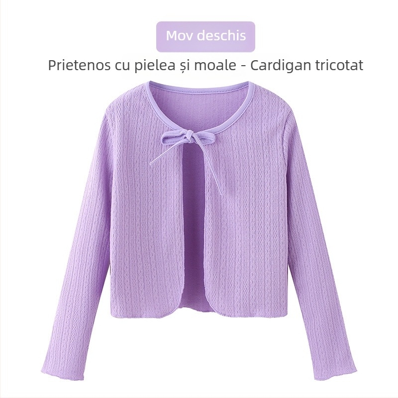 Jachetă de dans pentru copii, primăvară-toamnă – mâneci lungi, material din bumbac, tratament moale, pentru antrenamentul de balet al fetelor