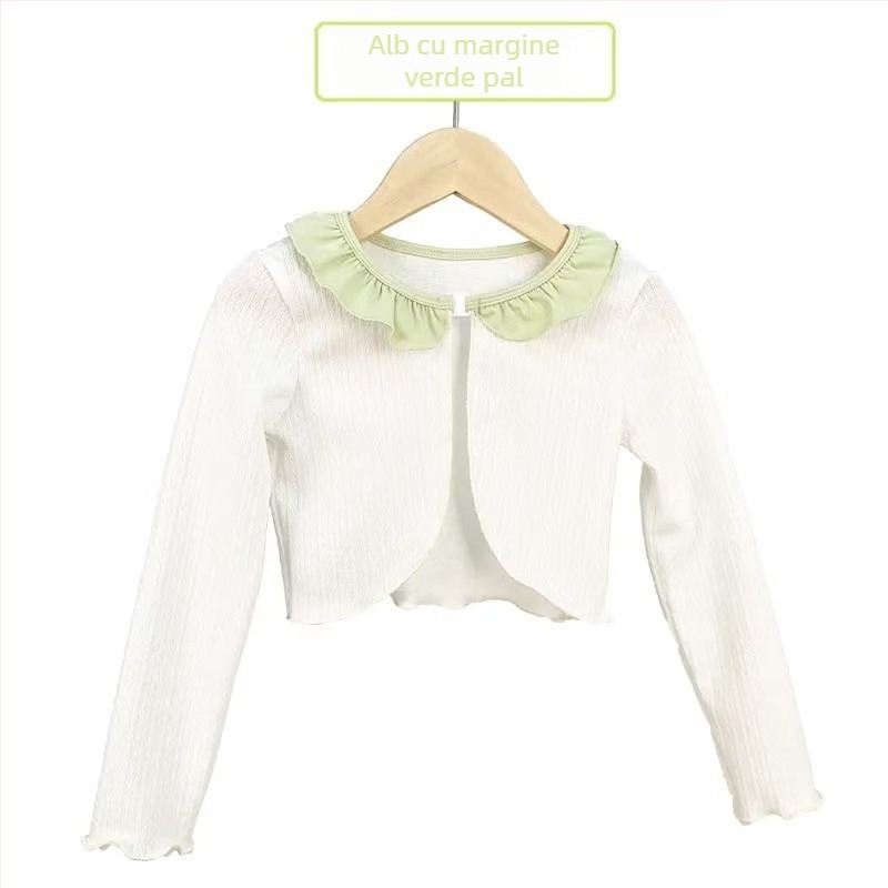 Jachetă de dans pentru copii, primăvară-toamnă – mâneci lungi, material din bumbac, tratament moale, pentru antrenamentul de balet al fetelor