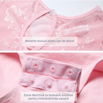 Costum de balet pentru copii, unic pentru vară, din bumbac 93,5%, vârsta 3-8 ani