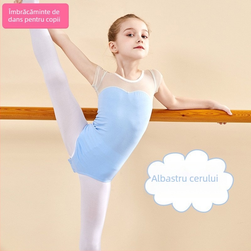 Rochie de balet pentru fete, vară - bumbac elastic 95%, țesătură moale, AQL 2.5, pentru copii 8+ ani