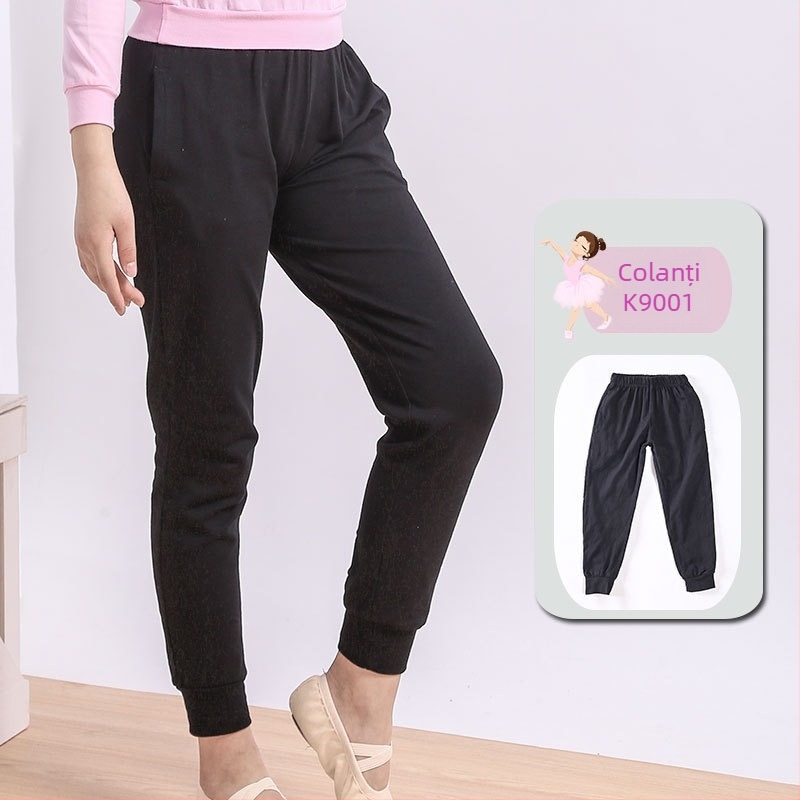 Pantaloni de practică pentru copii pentru balet, dans chinezesc și dans popular — amestec de bumbac, 95% bumbac
