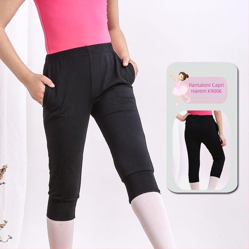Pantaloni de practică pentru copii pentru balet, dans chinezesc și dans popular — amestec de bumbac, 95% bumbac