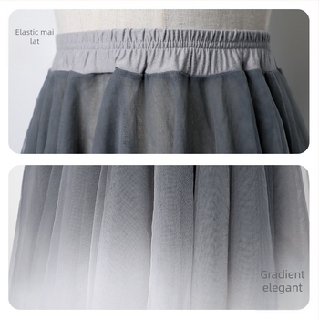 Set balet pentru femei adulte – Dans modern, guler înalt, mâneci lungi, top din plasă, 100% poliester, toamnă