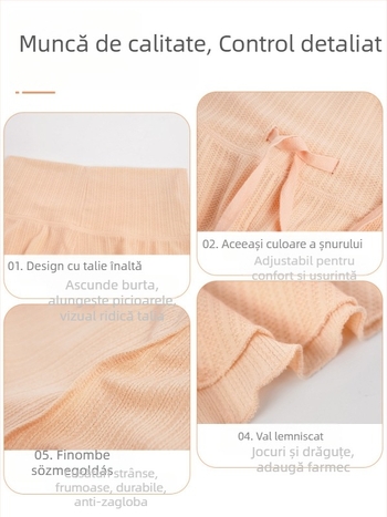 Șorturi de balet pentru adulți, cu fustă-pantalon din plasă, talie înaltă, șnur, pentru antrenamente de balet, 100% poliester