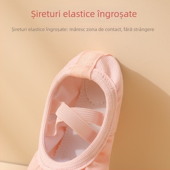 Speed Angel pantofi de dans pentru copii, fără șireturi, pentru practică, din PU și bumbac