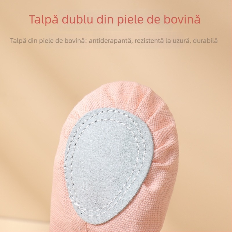 Speed Angel pantofi de dans pentru copii, fără șireturi, pentru practică, din PU și bumbac