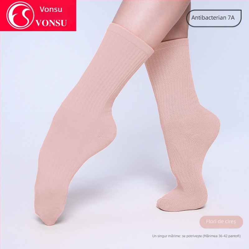 Șosete de dans pentru balet modern și clasic — antiderapante, lungime medie, unisex, îngroșate pentru antrenament