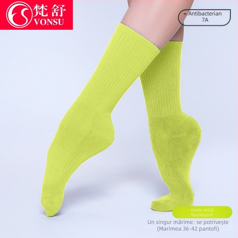 Șosete de dans pentru balet modern și clasic — antiderapante, lungime medie, unisex, îngroșate pentru antrenament