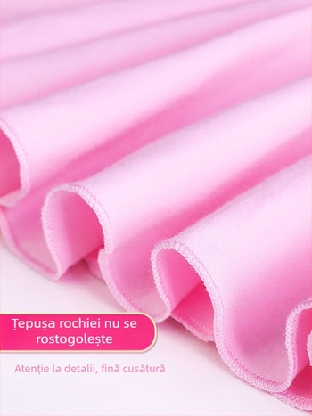 Costum de balet pentru copii, salopetă cu mânecă lungă pentru reprezentații și antrenamente, țesătură bumbac-elastan, 95% bumbac, stil prințesă