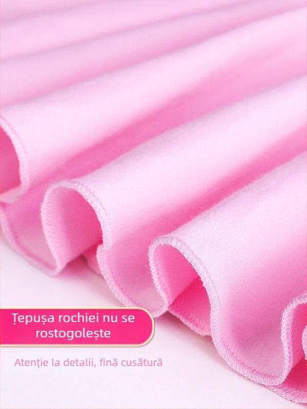 Costum de balet pentru copii, salopetă cu mânecă lungă pentru reprezentații și antrenamente, țesătură bumbac-elastan, 95% bumbac, stil prințesă