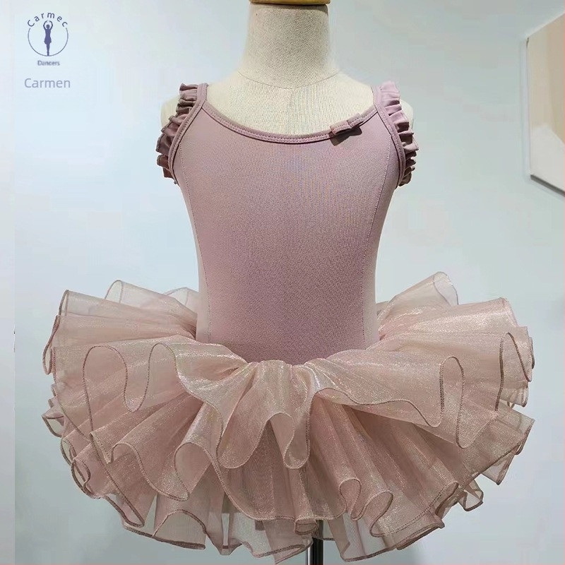 Set de dans pentru copii – costumas balet cu tutu, stil prințesă, pentru fete între 3 și 8 ani, vară 2023