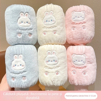 Acoperitoare de mâneci pentru copii cu imprimeu desen animat – Unisex, tricotate și brodate, Iarna 2025