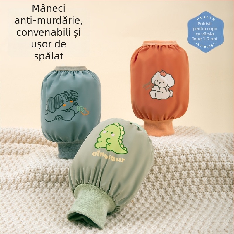 Manșete impermeabile pentru copii - model desene animate, poliester, pentru 1–3 ani, unisex, iarnă/primăvară/toamnă
