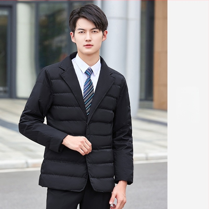 Jachetă de iarnă din puf de rață alb, lungime medie, croială Slim, umplutură puf de rață alb, cașmir 86–90%