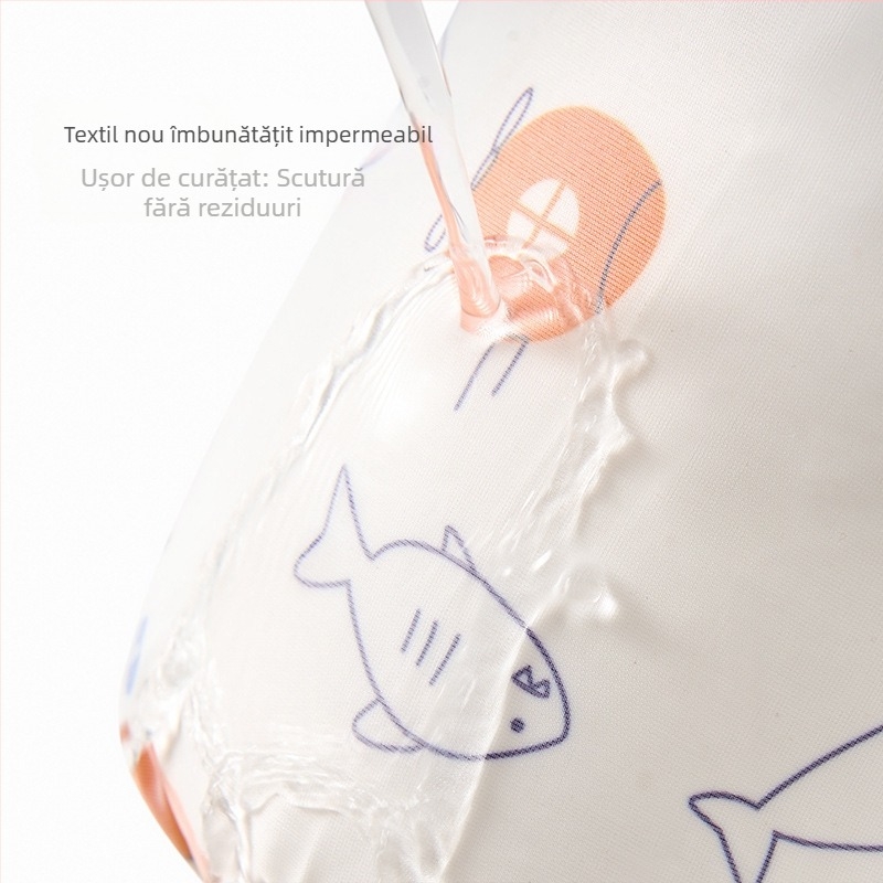 Manșete impermeabile pentru copii cu imprimeu cartoon, material nylon, stil coreean, pentru 1–8 ani, două perechi