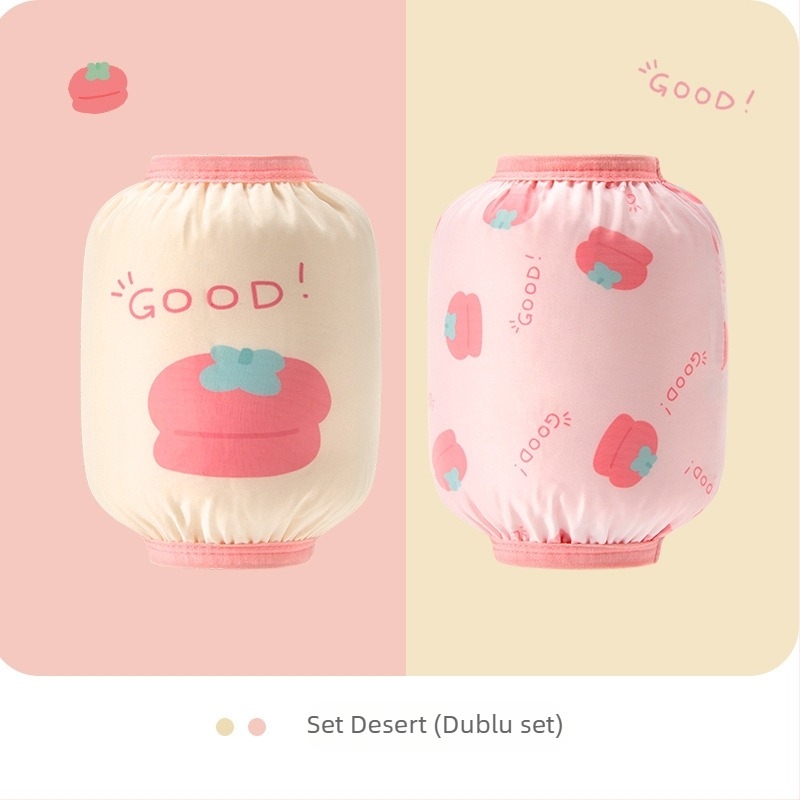 Manșete impermeabile pentru copii cu imprimeu cartoon, material nylon, stil coreean, pentru 1–8 ani, două perechi