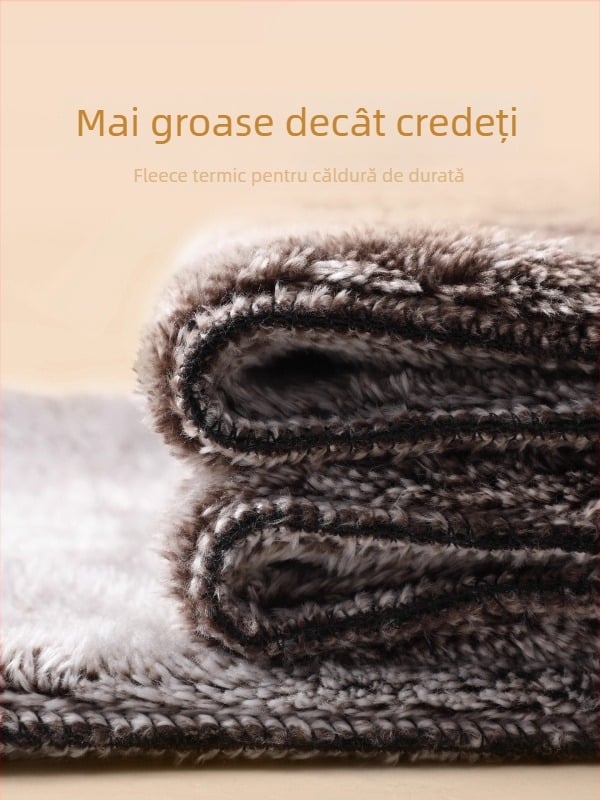 Pantaloni fleece pentru iarna 2025, croială lejeră, stil casual/basic, poliester >95%, microelasticitate