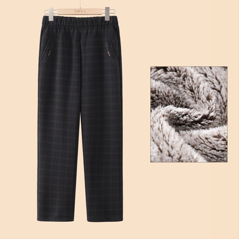 Pantaloni fleece pentru iarna 2025, croială lejeră, stil casual/basic, poliester >95%, microelasticitate