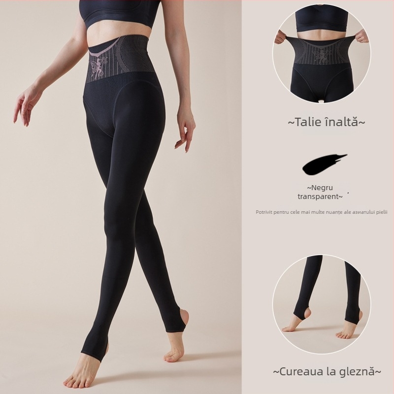 Colanți All-in-One cu talie înaltă, căptușiți cu fleece, 70–80% nailon / <30% spandex