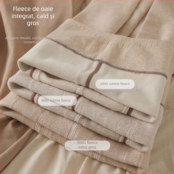 Colanți din bumbac, căptușiți cu fleece, talie înaltă, efect 3D de ridicare a feselor