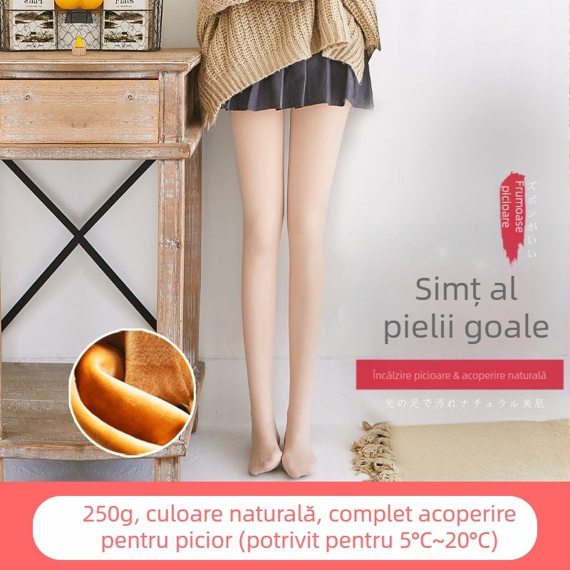 Pantaloni termici all-in-one cu căptușeală de fleece, amestec nylon-spandex 80–90%, groși și calzi, elasticitate ridicată
