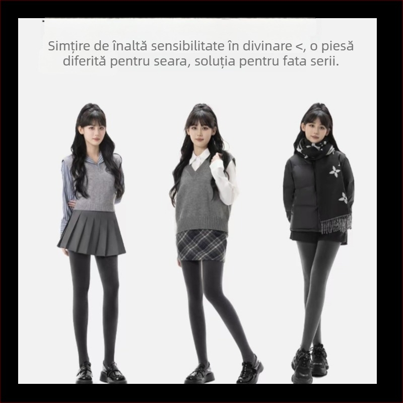 K6623 Ciorapi fără scame, cu dungi verticale - 80–90% viscoză, subțiri, elasticitate ridicată