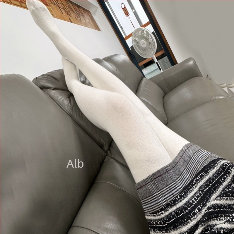 Șosete tricotate pentru femei și colanți dreapți – țesătură amestecată, respirabilă, păstrează căldura, grosime medie, înălțimea tubului: salopetă