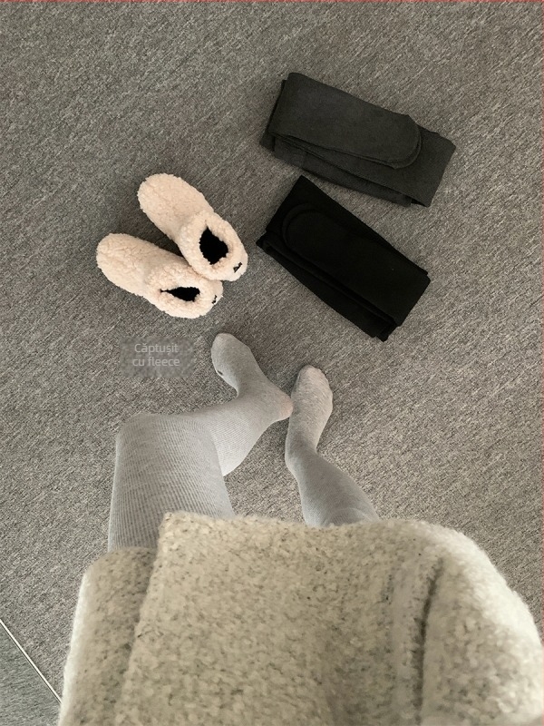 Colanți cu picioare, tricot elastic, 70–80% poliester, groși, pentru iarnă 2025