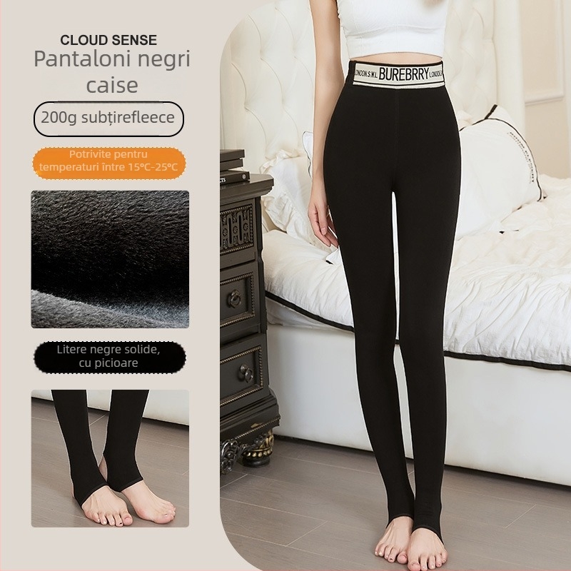 Pantaloni de iarnă pentru femei din nylon și spandex, căptușiți cu fleece, stil salopetă, elasticitate ridicată