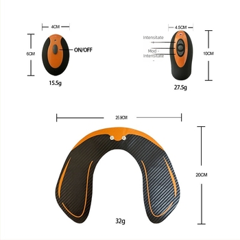Dispozitiv EMS pentru antrenarea șoldului, reîncărcabil, USB, model VNM-132, greutate 80–150 g
