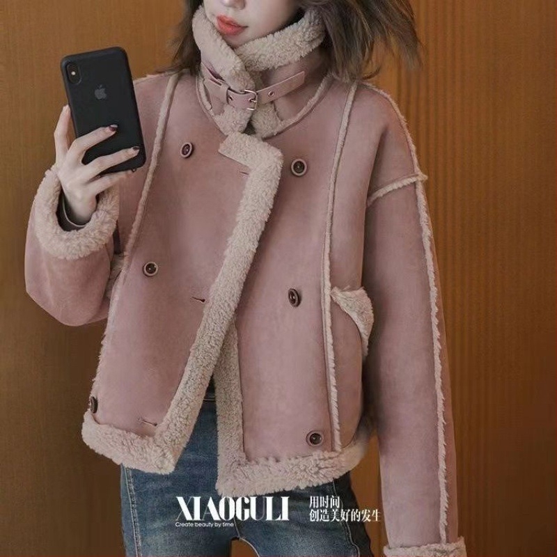 Palton – stil locomotiv, hipster urban, lungime scurtă, guler polo, fermoar, 95% poliester, Iarna 2024