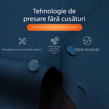 Cămașă de bărbați căptușită cu fleece, caldă, guler pătrat, mâneci lungi, buzunar decorativ