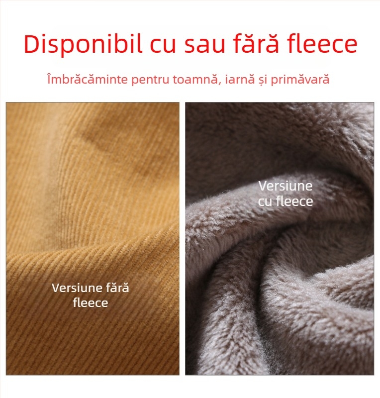 Cămașă din in 96%+, Guler înalt, Mâneci lungi, Unicolor, Croială lejeră, pentru bărbați