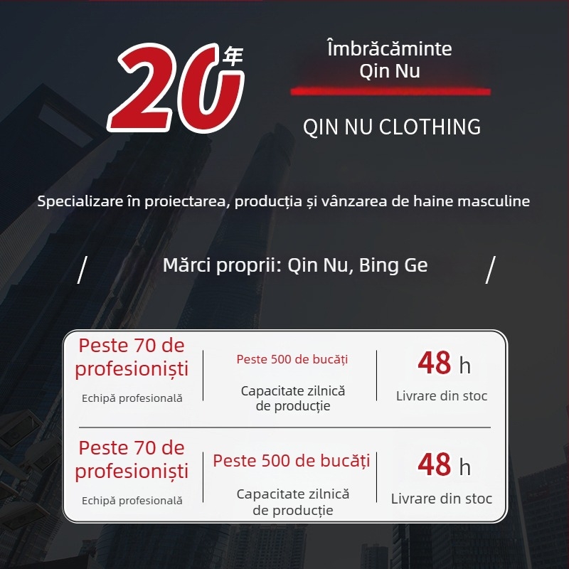 Cămașă pentru bărbați din amestec Tencel-pamuk, model cu dungi, guler tip lapel, mâneci lungi, croială relaxată