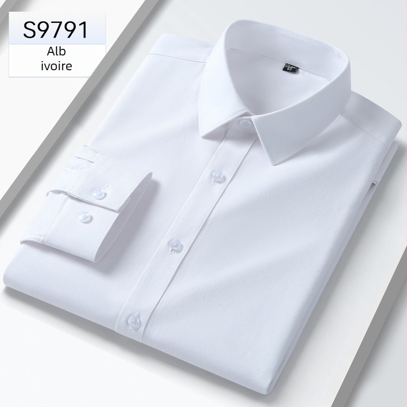 Cămașă din modal pentru bărbați, guler pătrat, mâneci lungi, croială dreaptă