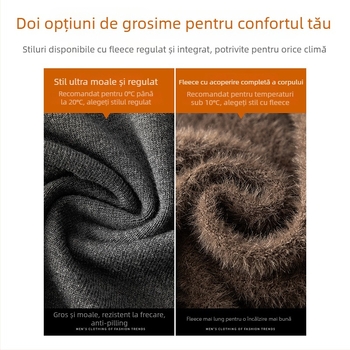 Pulover tricotat pentru bărbați, cu guler rever, căptușit velur, gros pentru iarnă, mânecă lungă