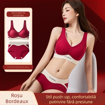 Set de sutiene cu efect de ridicare și susținere laterală, material principal: nylon 90%, pentru 18–40 ani, potrivit pentru toate anotimpurile, cadou în cutie