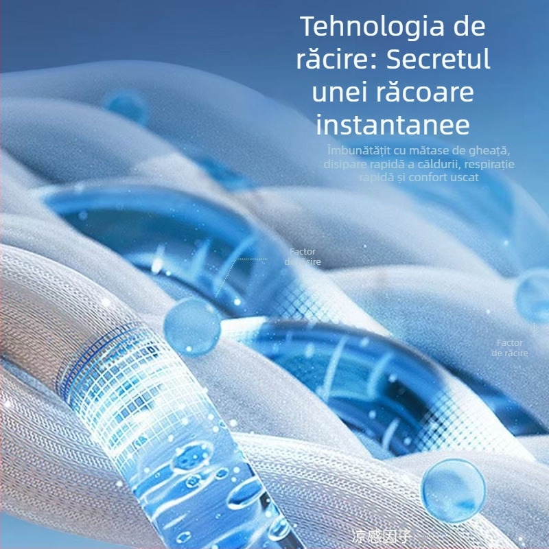 Pantaloni casual pentru bărbați, vară, Ice Silk, croială dreaptă, talie înaltă, respirabili