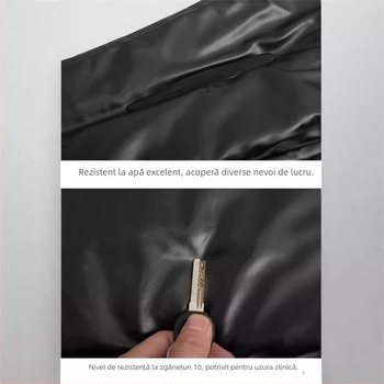 Pantaloni din piele PU pentru femei, croială dreaptă, talie liberă, stil casual, elasticitate ușoară, lansare toamnă 2023