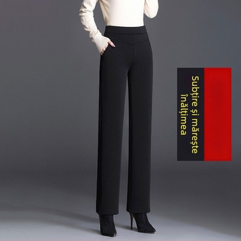 Pantaloni din lână pentru femei, drepti (Primăvara 2024)