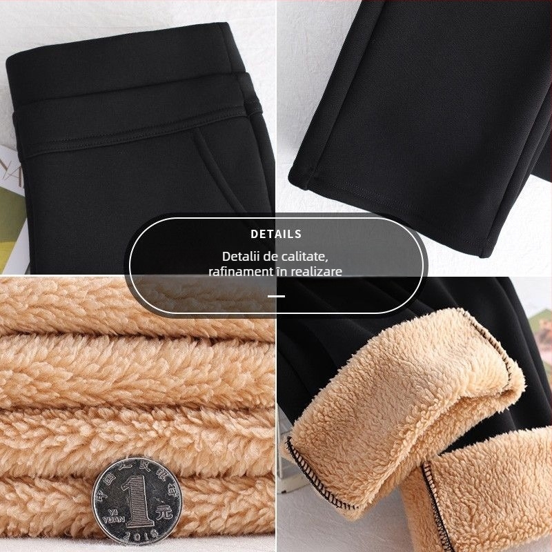 Pantaloni din lână pentru femei, drepti (Primăvara 2024)