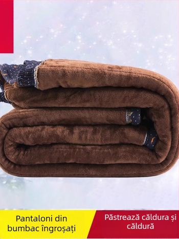 Pantaloni femei cu croială lejeră, poliester gros pentru iarnă, sezonul 2025, >95% poliester, grosime: mare