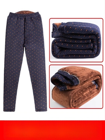 Pantaloni femei cu croială lejeră, poliester gros pentru iarnă, sezonul 2025, >95% poliester, grosime: mare