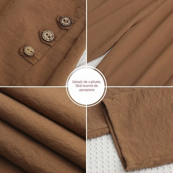 Pantaloni casual femei, drepți, lungime 9/10, țesătură țesută, 90–95% lână, cu buzunare