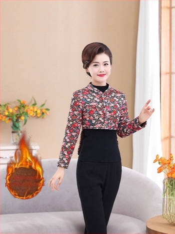 Vesta încălzită, căptușită cu fleece pentru protecția brațelor și umerilor, pentru femei, iarna 2025, imprimeu floral, lungime scurtă 40–50 cm, fără călcare