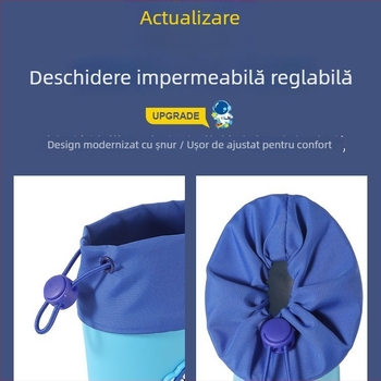 Ghete de ploaie pentru copii, pentru băieți, impermeabile, antiderapante, cu guler elastic, 1–9 ani.
