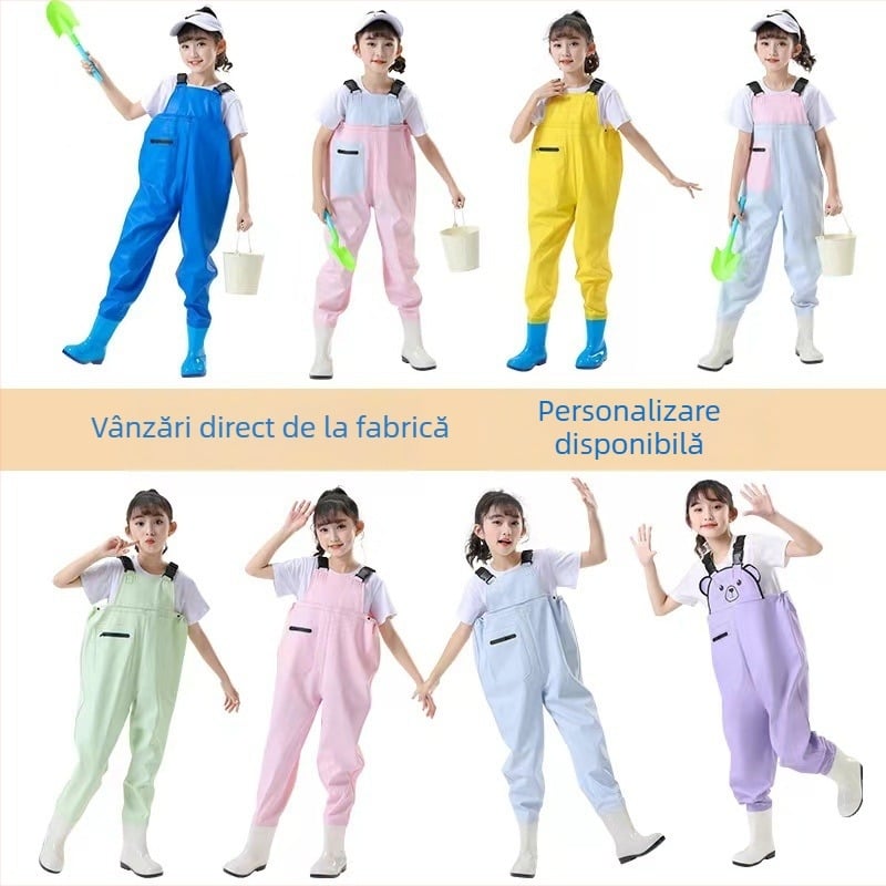 Costum impermeabil pentru copii pentru joacă în apă – uscare rapidă, respirabil, rezistent la vânt, durabil